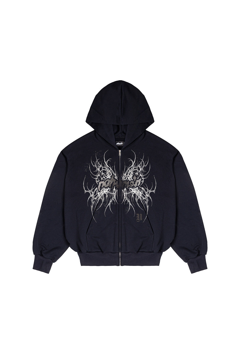 Ethereal Wings ZIP Black Hoodie