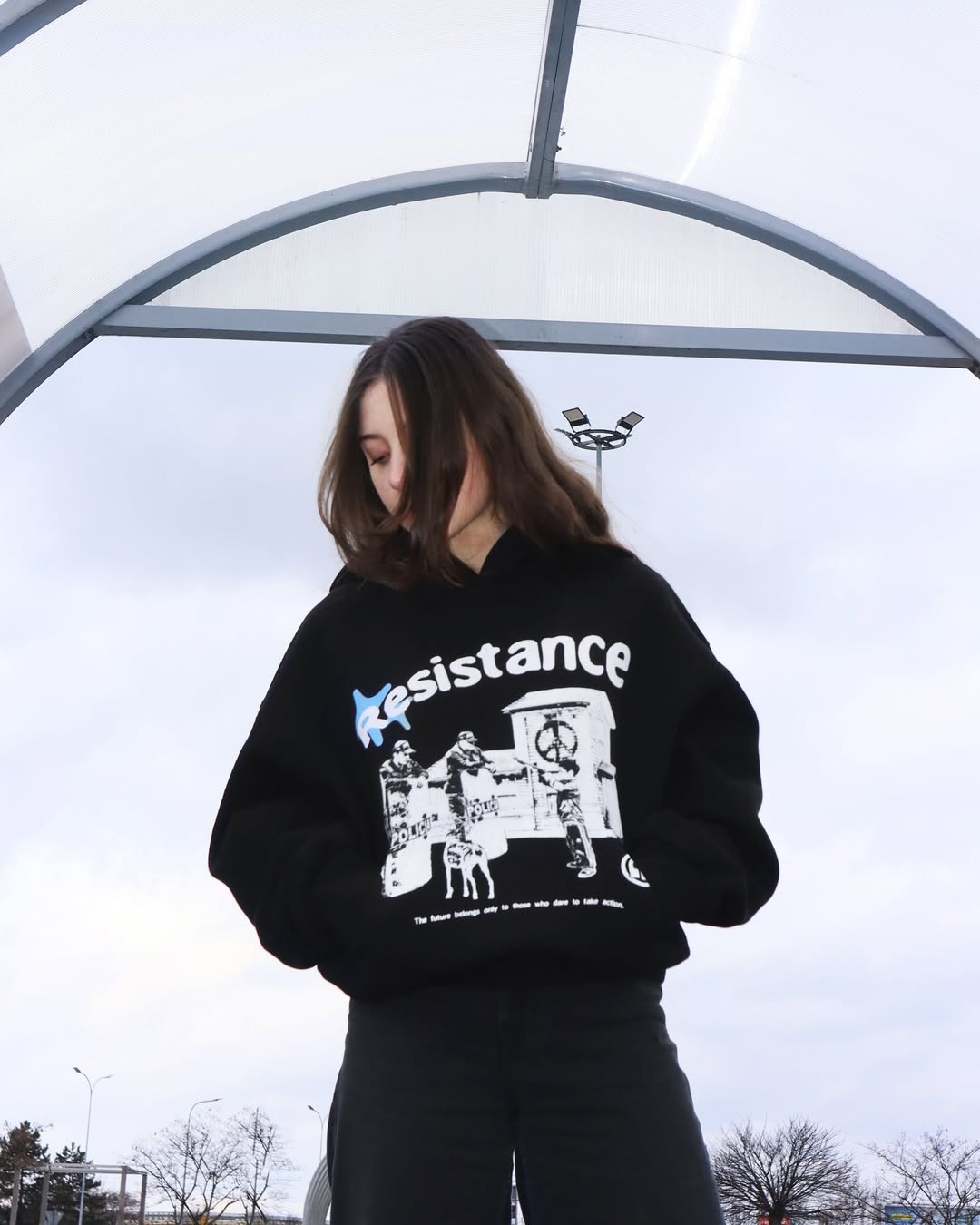 Resistance Black Hoodie