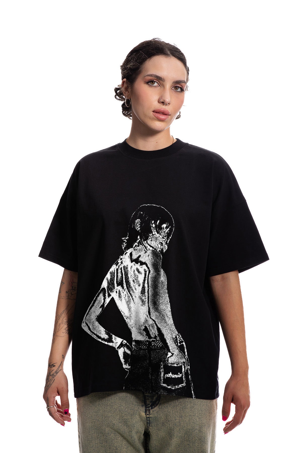 Heatmap Mono Black Tee