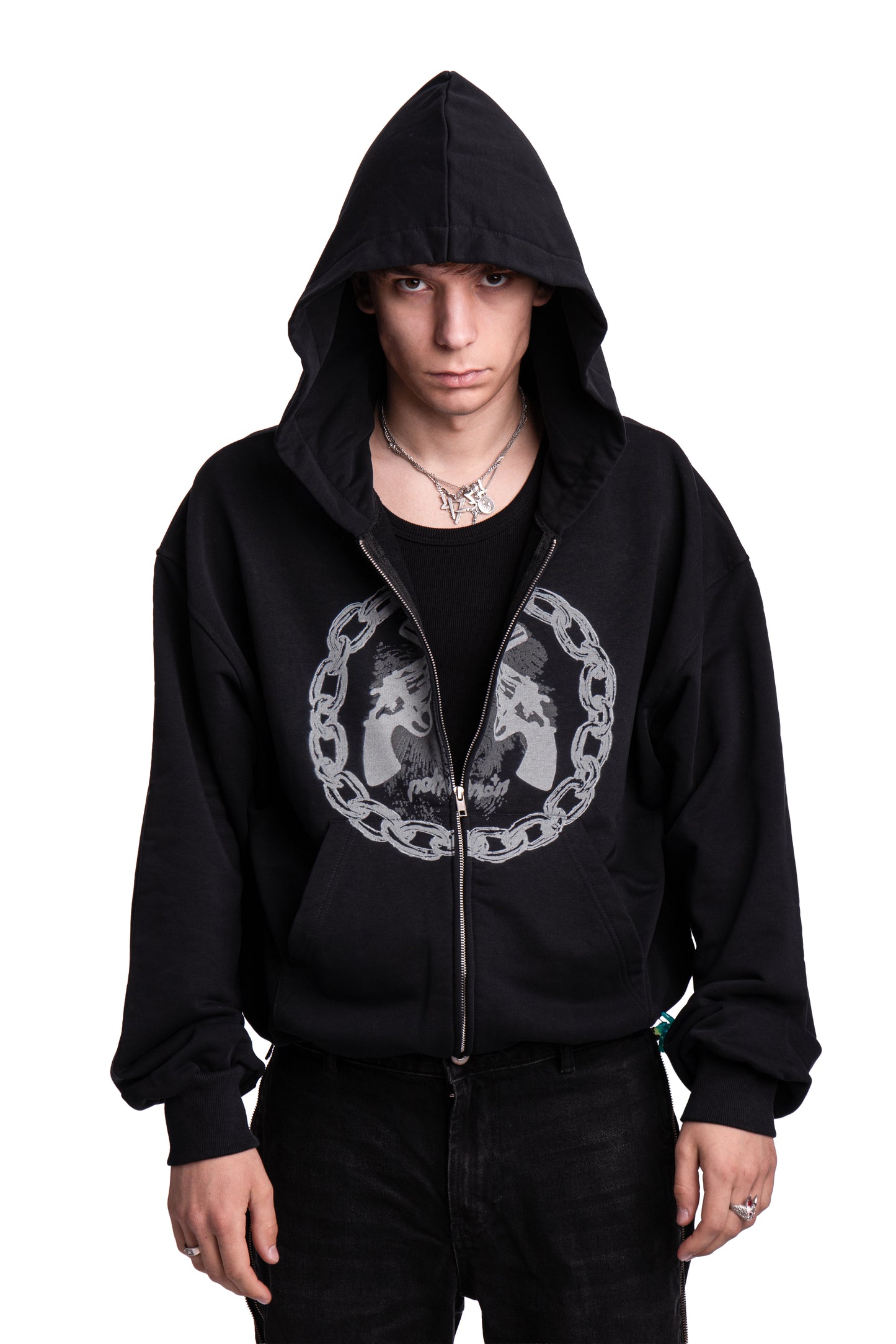 Gun Club Zip Black Hoodie