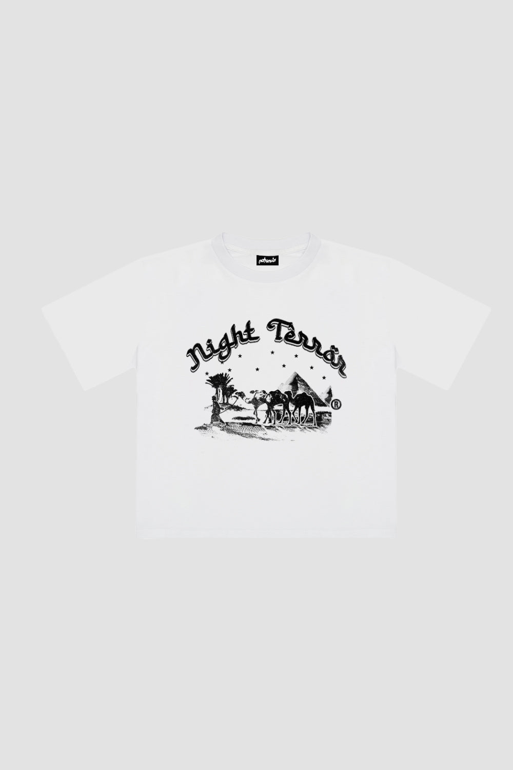 Night Terror White Tee (Boxy)