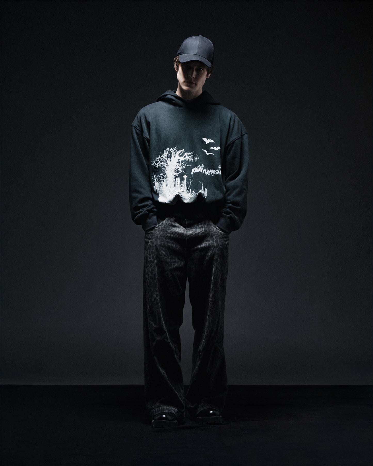 Memento Black Washed Hoodie