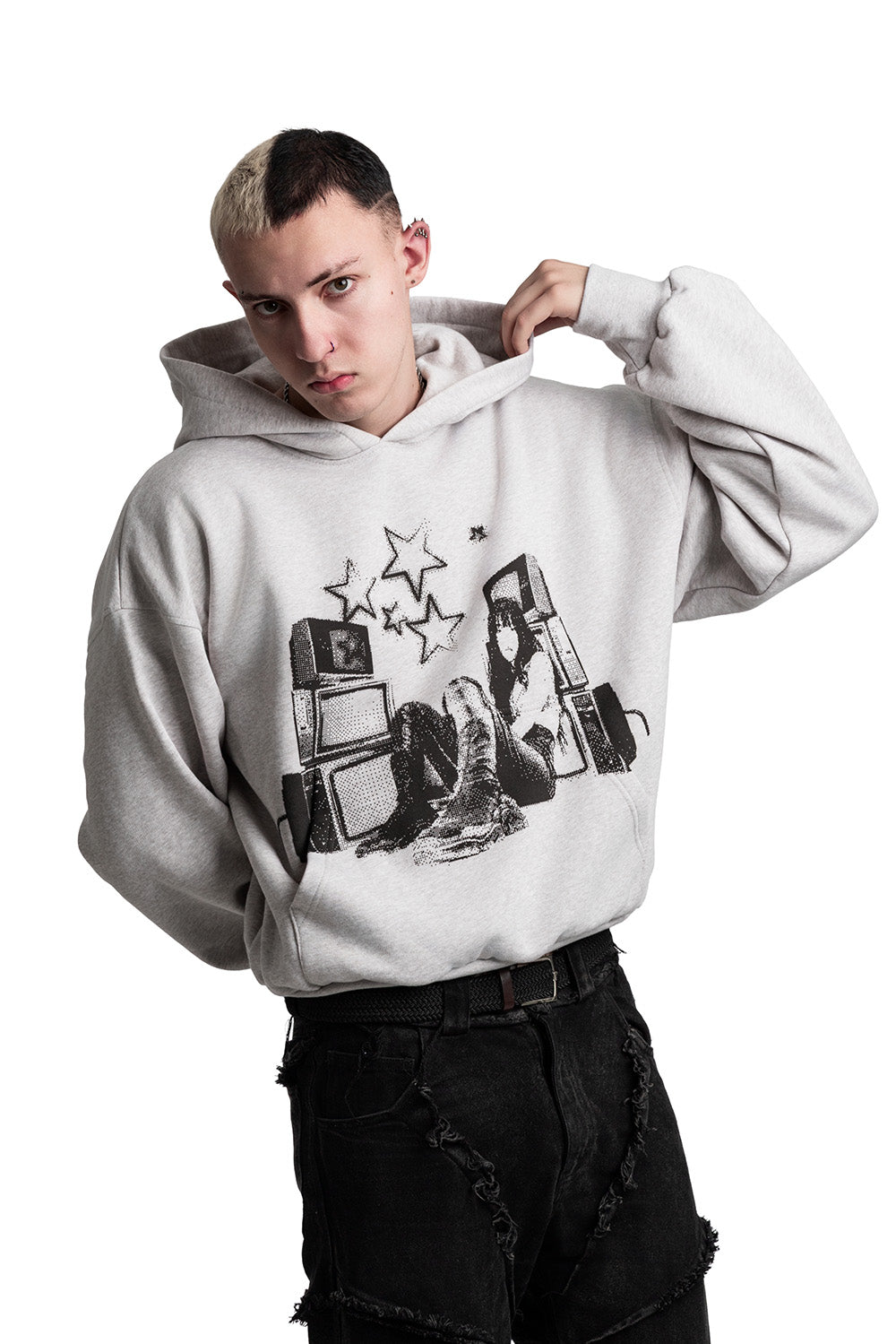 TV Star Grey Hoodie