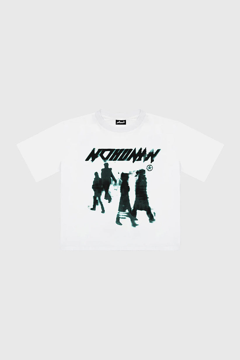 Crowd White Tee (Boxy)