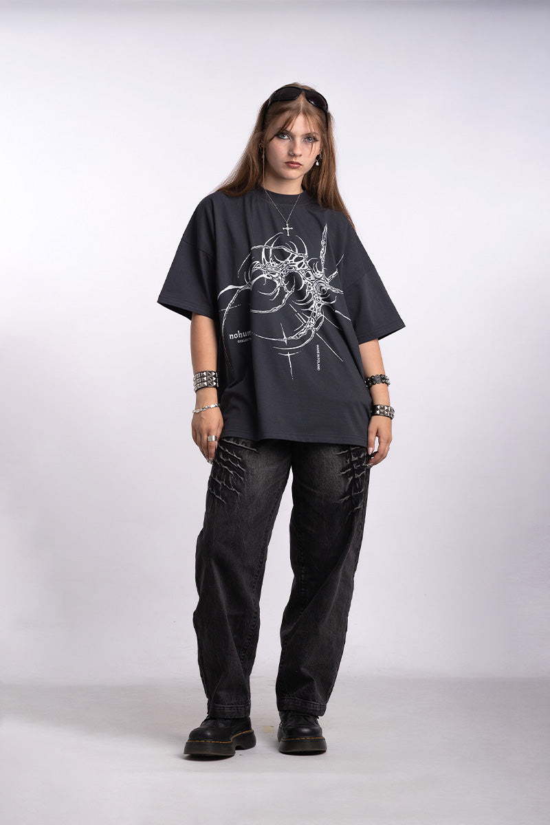 Neural Spike Graphite Tee