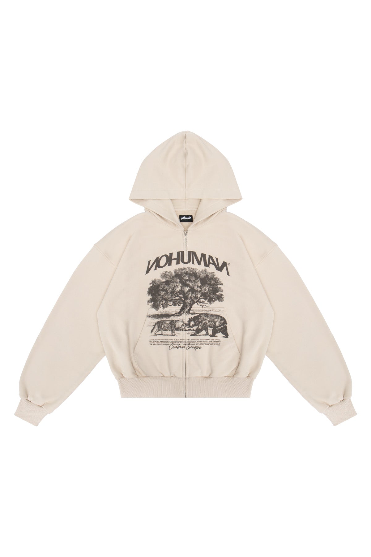 Wolf & Bear ZIP hoodie