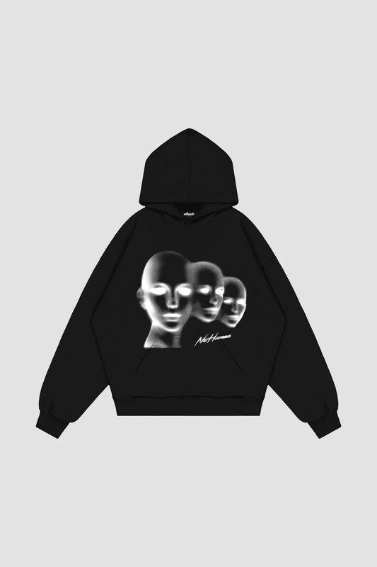 Humanity Black Mono Hoodie