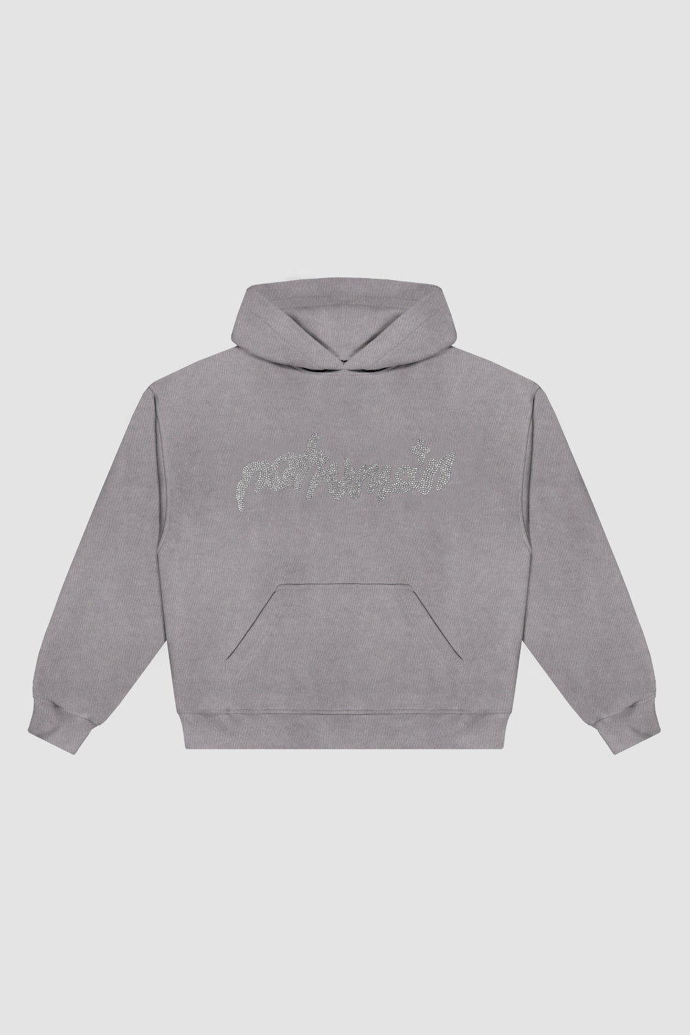 "Nohuman" Washed Grey Hoodie