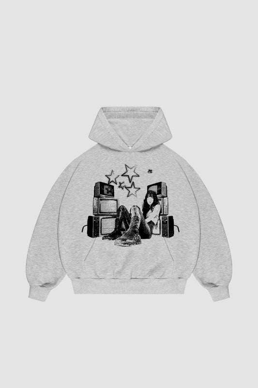 TV Star Grey Hoodie