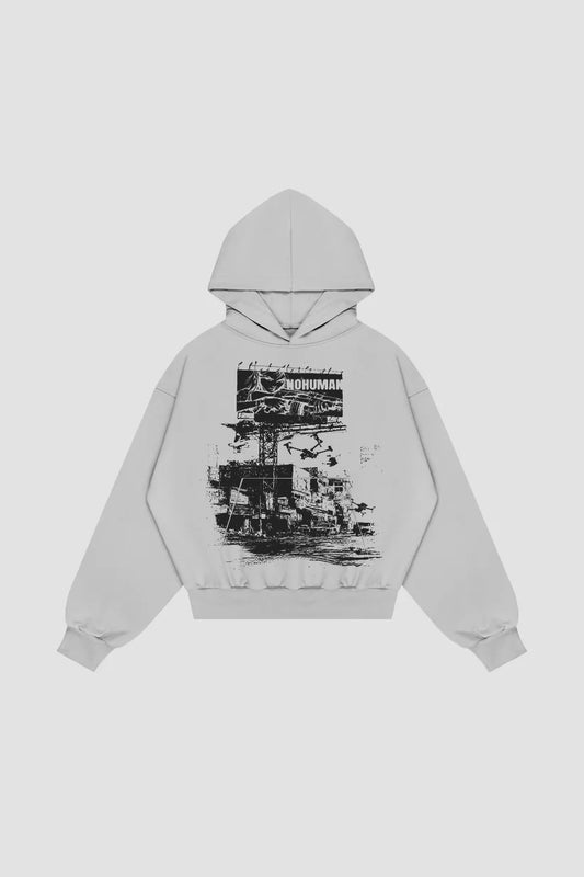 Urban Dystopia Grey Hoodie