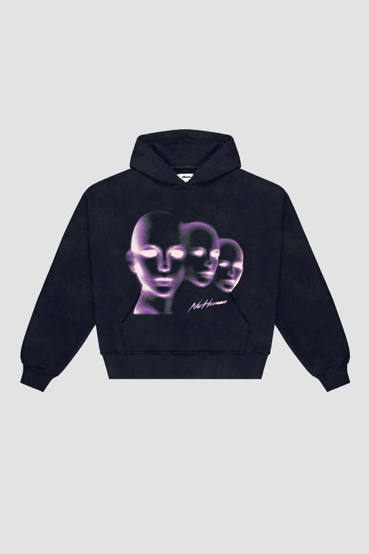 Washed Black Humanity Hoodie