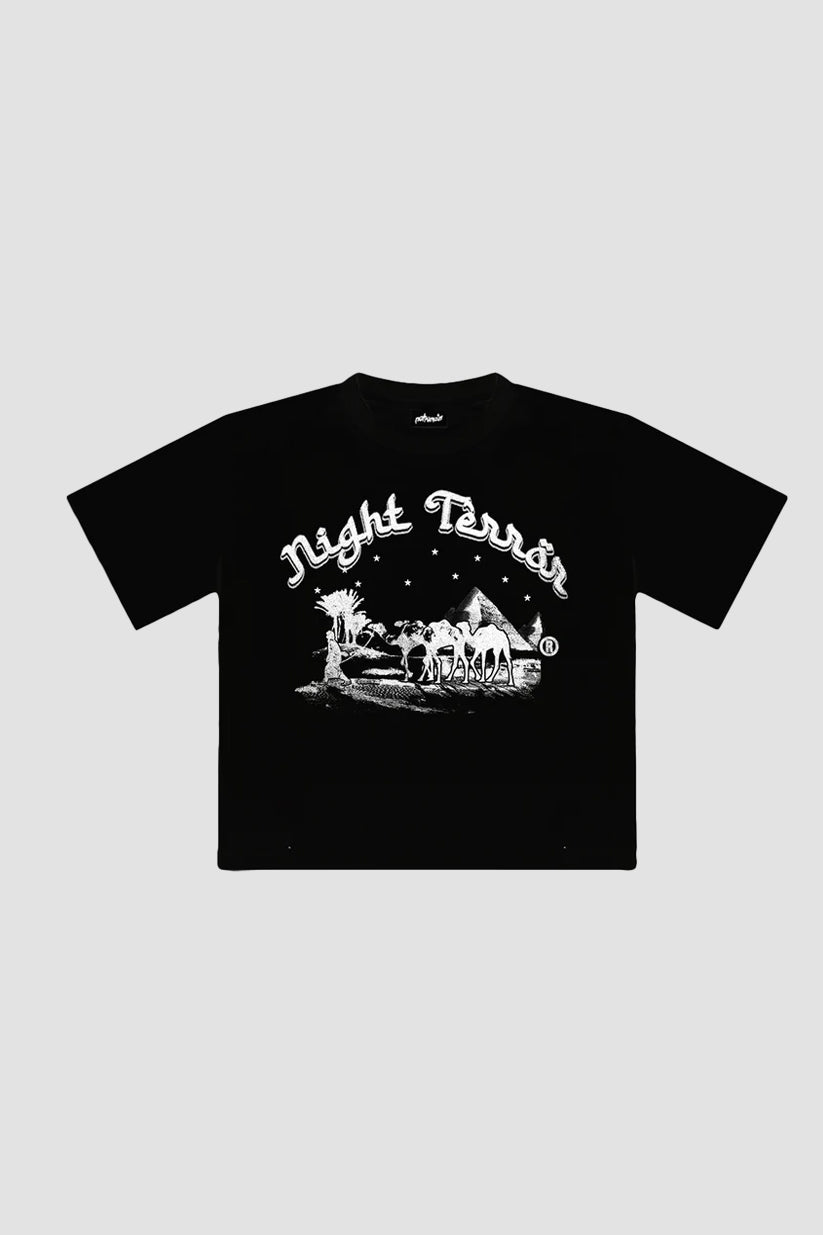 "Night Terror" Black Tee (Boxy)