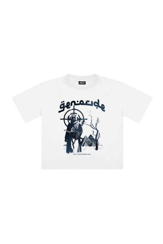 Genocide White Tee