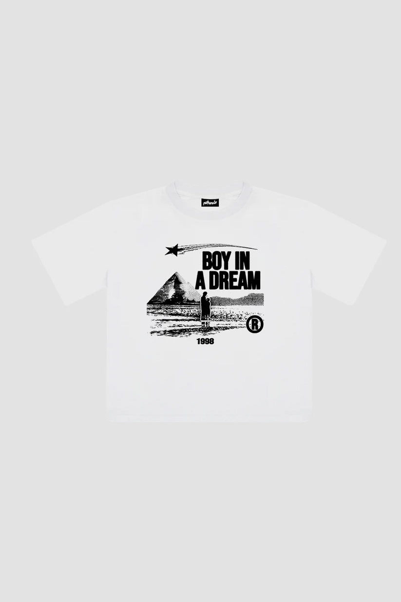 Boy In A Dream White Tee (Boxy)