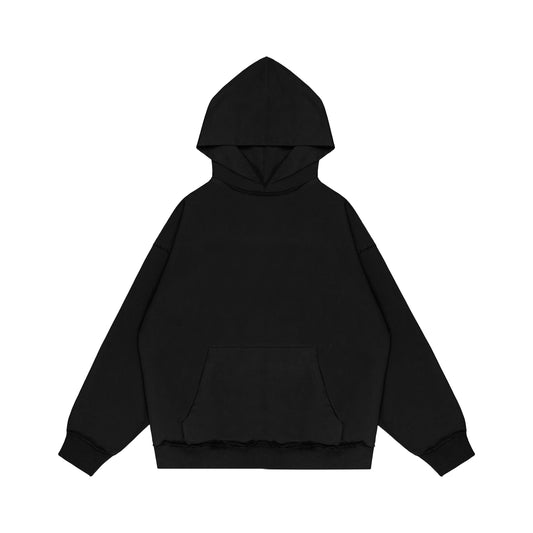 Regular Basic Black Hoodie