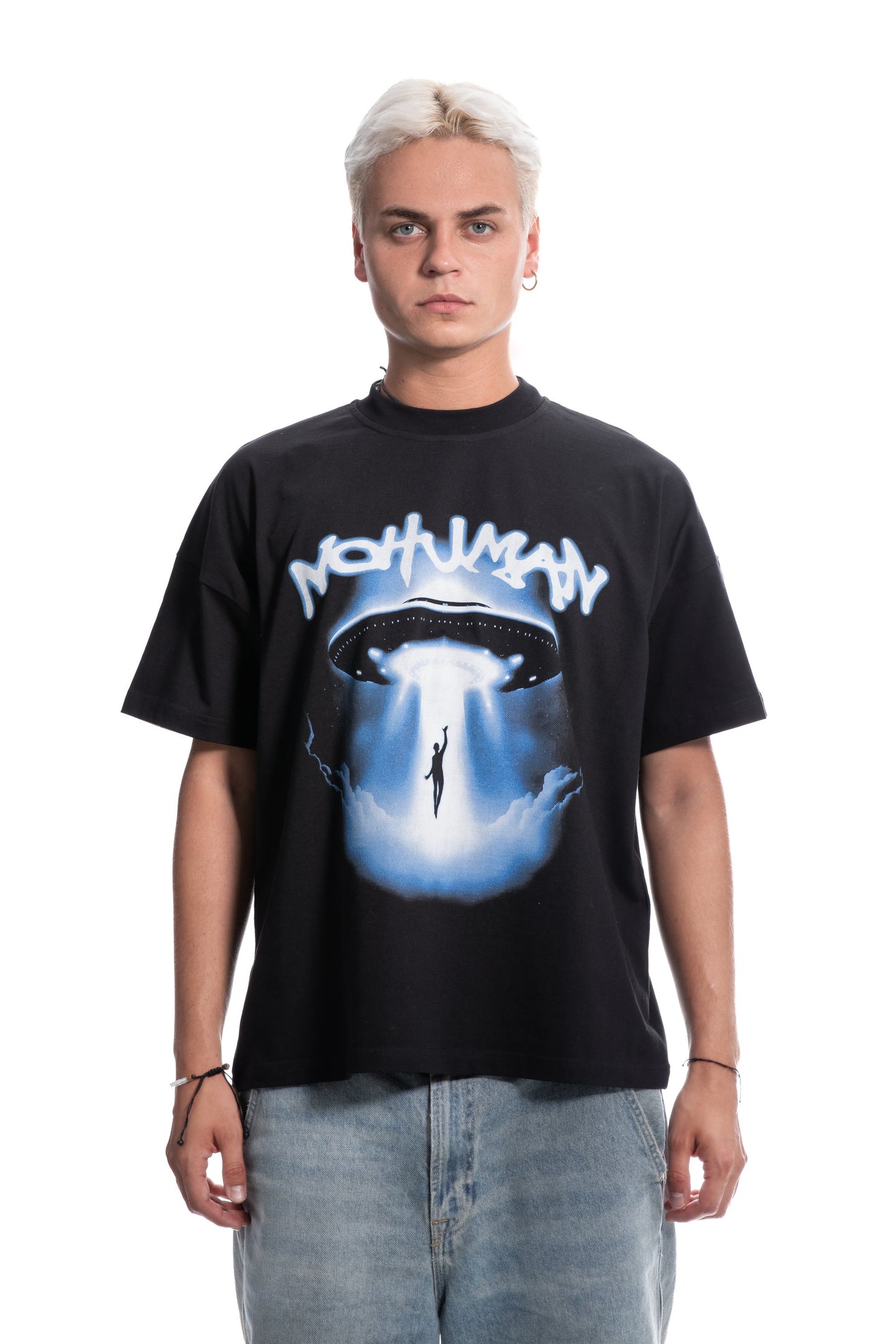 UFO Black Tee (Boxy)