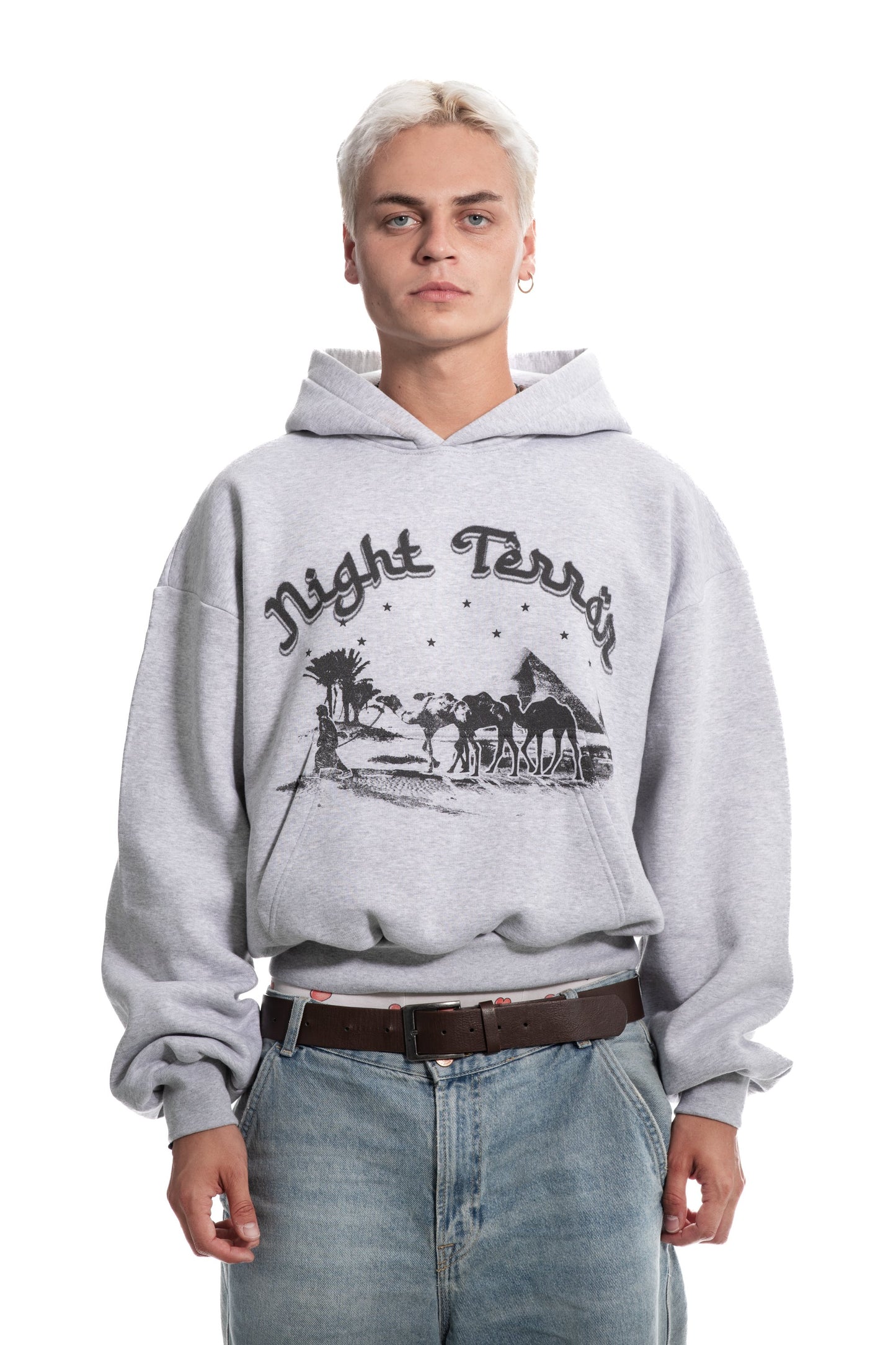 Night Terror Grey Hoodie