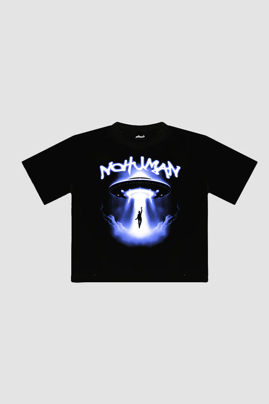 UFO Black Tee (Boxy)